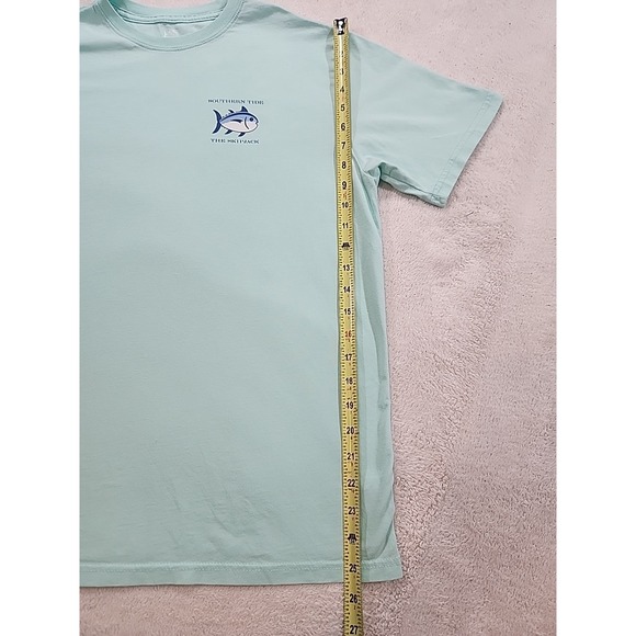 Youth Southern Tide "The Skipjack" T Shirt Size Medium Teal Green - Picture 4 of 6